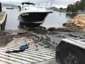 How does a boat slip cradle work step 1